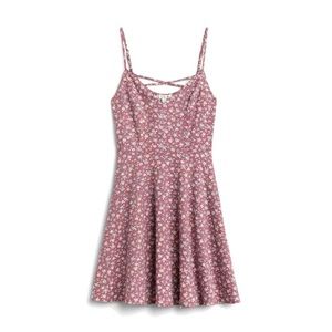 Purple Jayde Knit Back Detail Dress